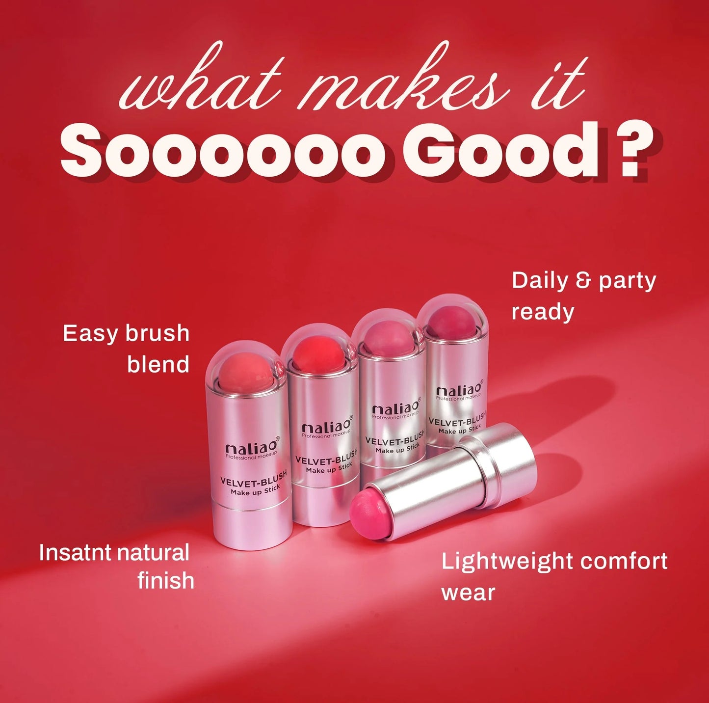 Maliao Velvet Blush Stick 06
