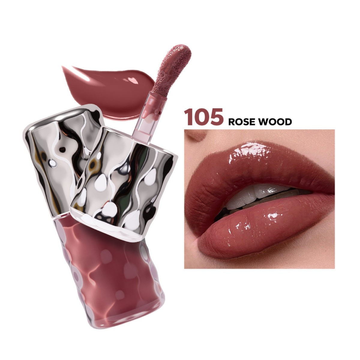 Beauty Glazed Volume Plumping Lip Gloss - 105 ROSEWOOD