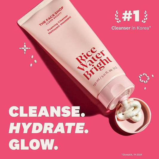 The Face Shop Rice Water Bright Facial Foaming Cleanser (150ml)