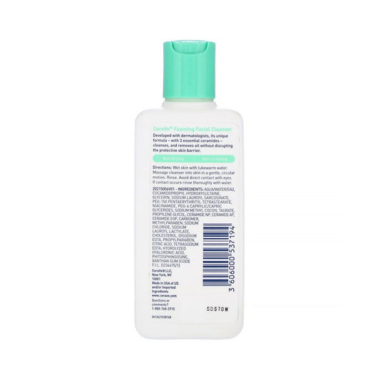 Cerave Foaming Facial Cleanser For normal To Oily Skin (87ml)