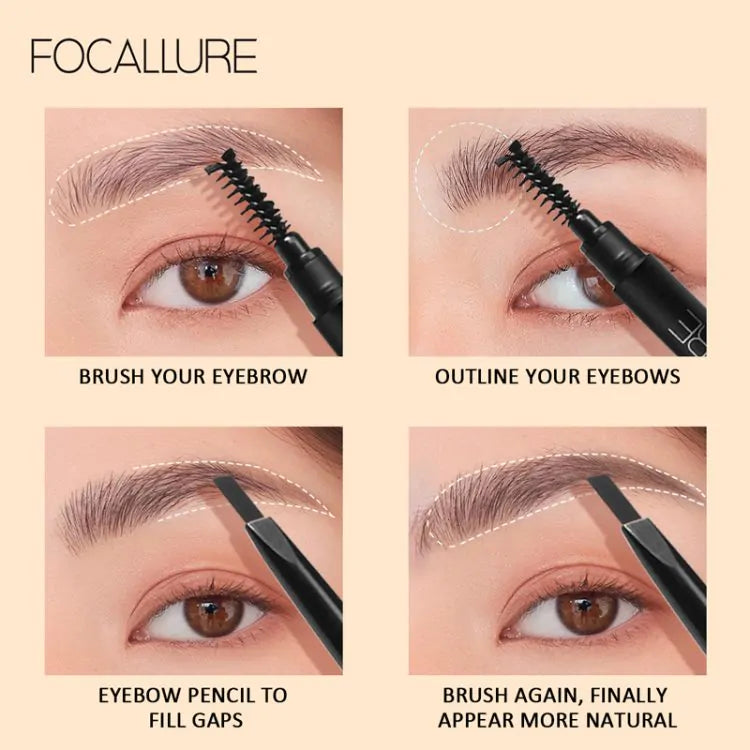 FA18 – Focallure Waterproof Auto Brows Pen (01 Dark Gray)