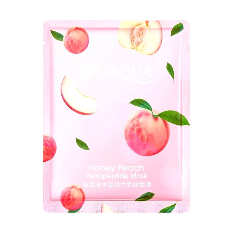 BIOAQUA Honey Peach Facial Mask Moisturizer Face Sheet Mask