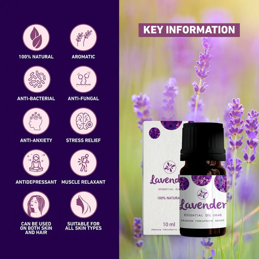 Skin Cafe 100% Natural Essential Oil – Lavender (10ml)