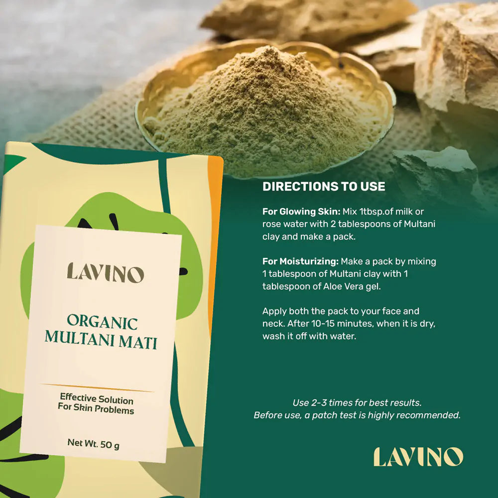 Lavino Organic Multani Mati (50g)