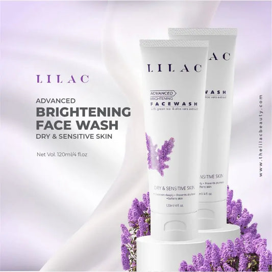 Lilac Advanced Brightening Face Wash Dry And Sensitive Skin (120ml)