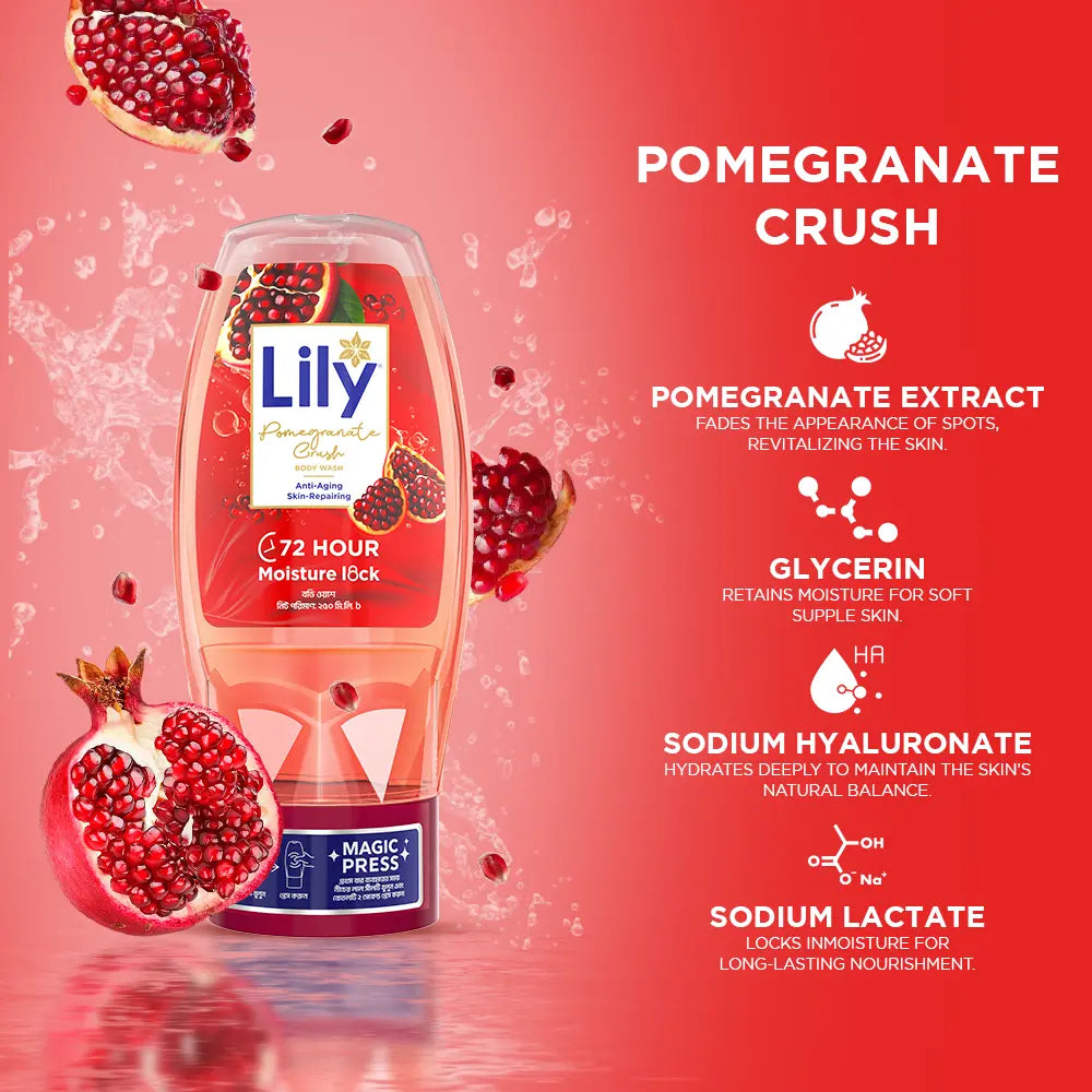 Lily Pomegranate Crush Body Wash