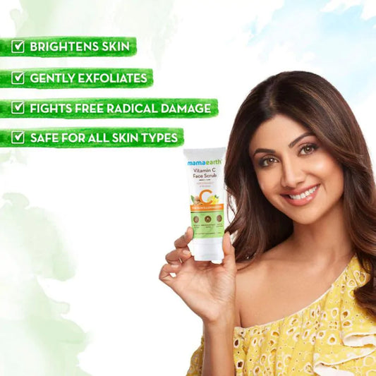 Mamaearth Vitamin C Face Scrub (100gm)