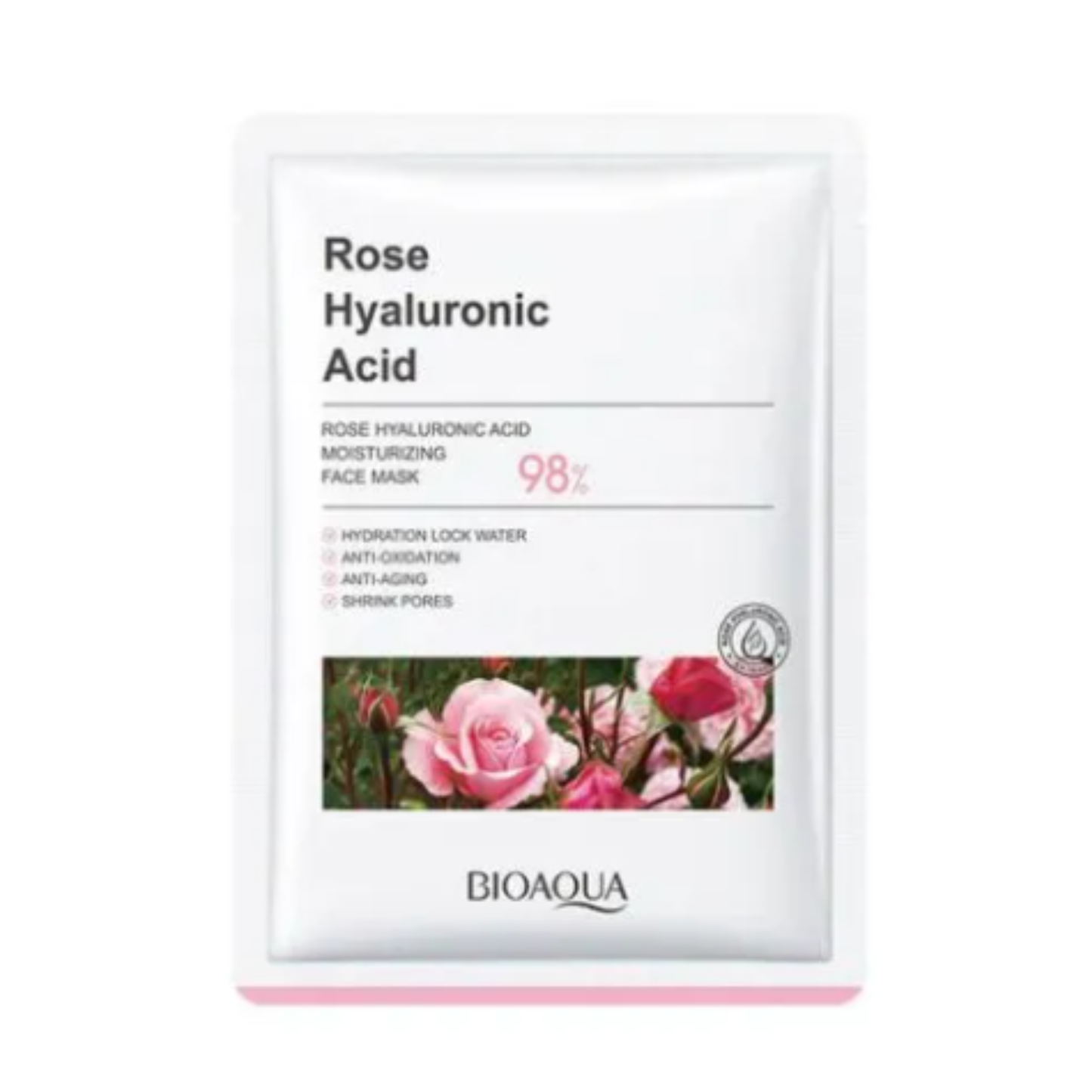 BIOAQUA Rose Hyaluronic Acid Moisturizing Facial sheet Mask
