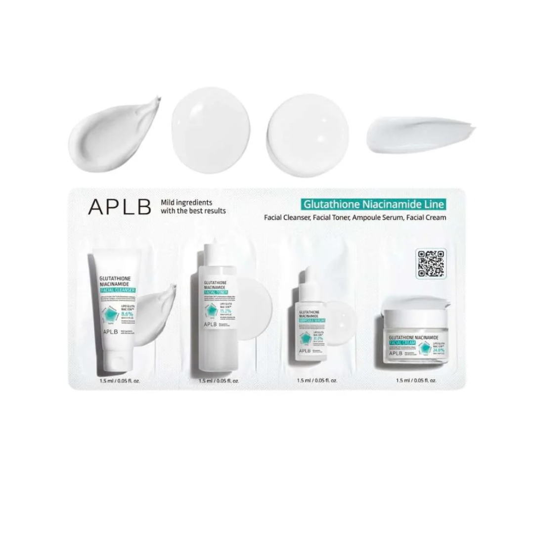 APLB Glutathione Niacinamide Skin 4 Types Sachet Set