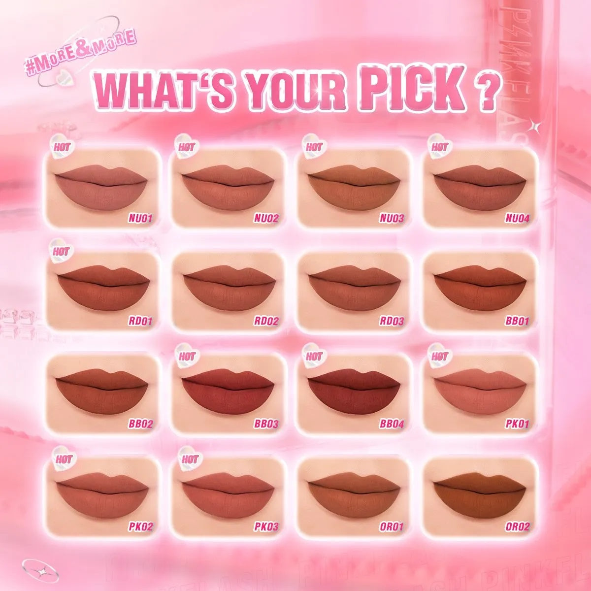 PINKFLASH Transferproof Liquid Matte Lipstick #NU03 (2gm)