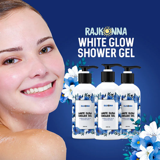 Rajkonna White Glow Shower Gel (330ml)