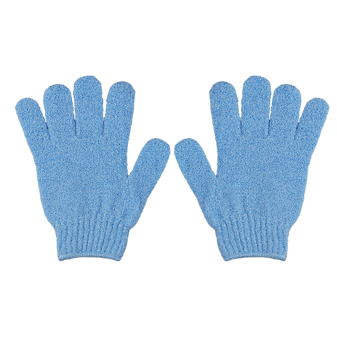 Skinlogic Bath Gloves 1 Pair Blue