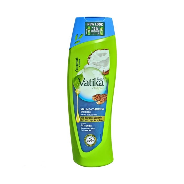 Vatika Naturals Coconut & Castor Volume & Thickness Shampoo (400ml)