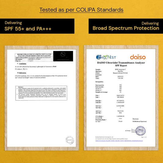 Deconstruct sunscreen – SPF 55+ lab test reports