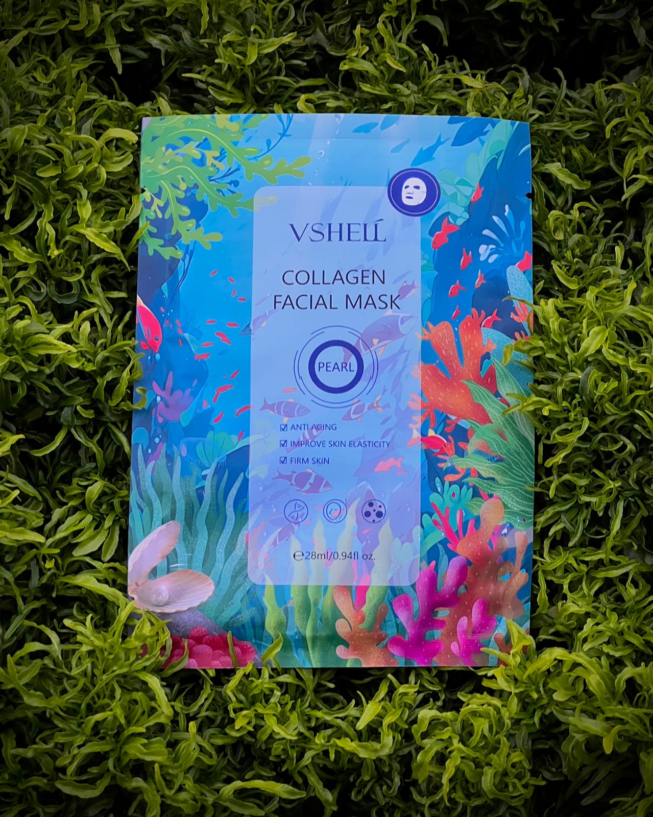 Vshell collagen face sheet mask