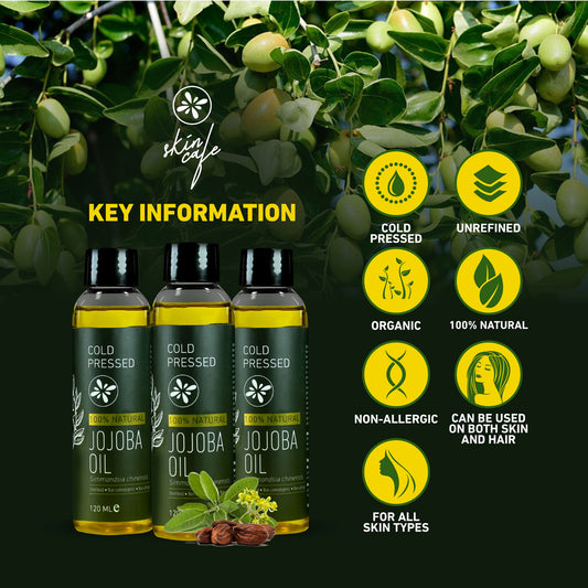 Skin Cafe Jojoba Oil - Cold Pressed (120ml)