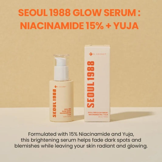 K-SECRET SEOUL 1988 GLOW SERUM : NIACINAMIDE 15% + YUJA (30ml)