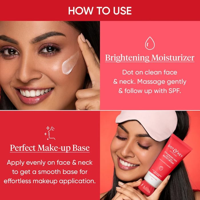 Dot & Key Strawberry Dew Brightening Moisturizer (80g)
