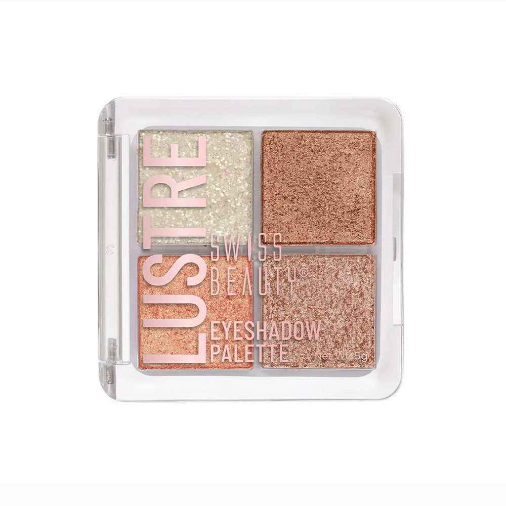 Swiss beauty Luster Eyeshadow Palette - 04 Shimmer n Shine
