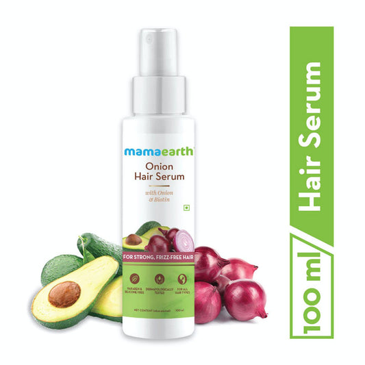 Mamaearth Onion Hair Serum With Onion & Biotin For Strong, Frizz-Free Hair (100ml)