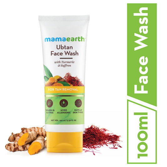 Mamaearth Ubtan Face Wash For Tan Removal (100ml)