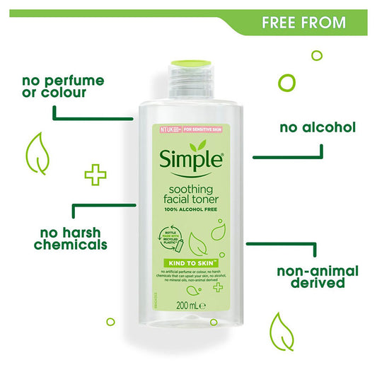 Simple Kind To Skin Soothing Facial Toner (200ml)