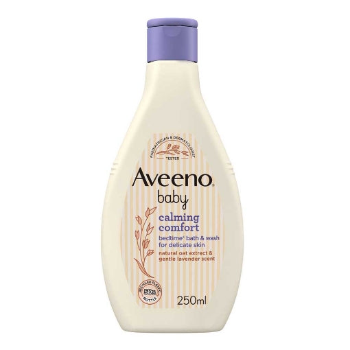 Aveeno Baby Calming Comfort Bedtime Bath & Wash for Delicate Skin (250ml)