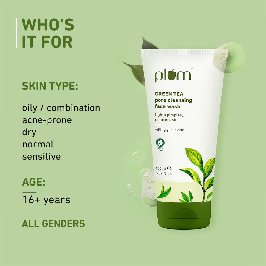 Plum Green Tea Pore Cleansing Face Wash (100ml)