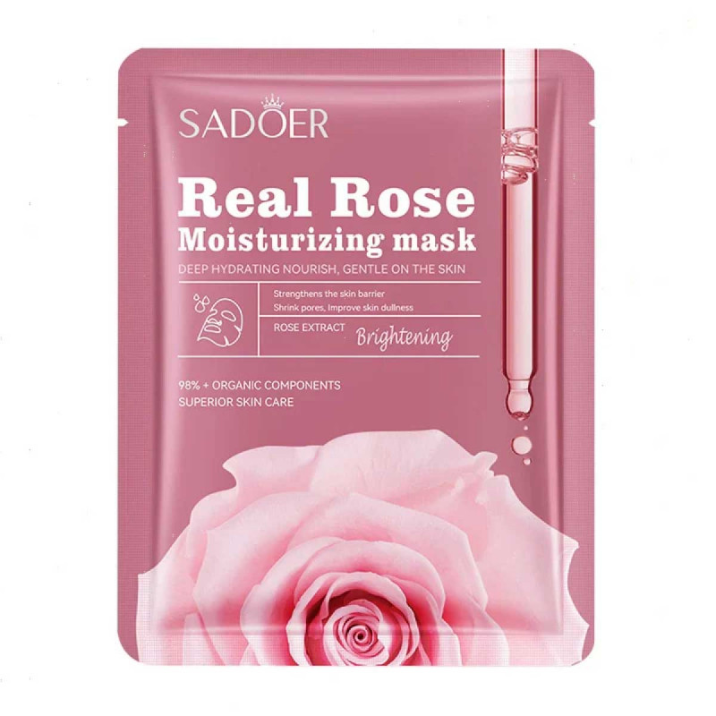 SADOER Real Rose Moisturizing Facial Sheet Mask