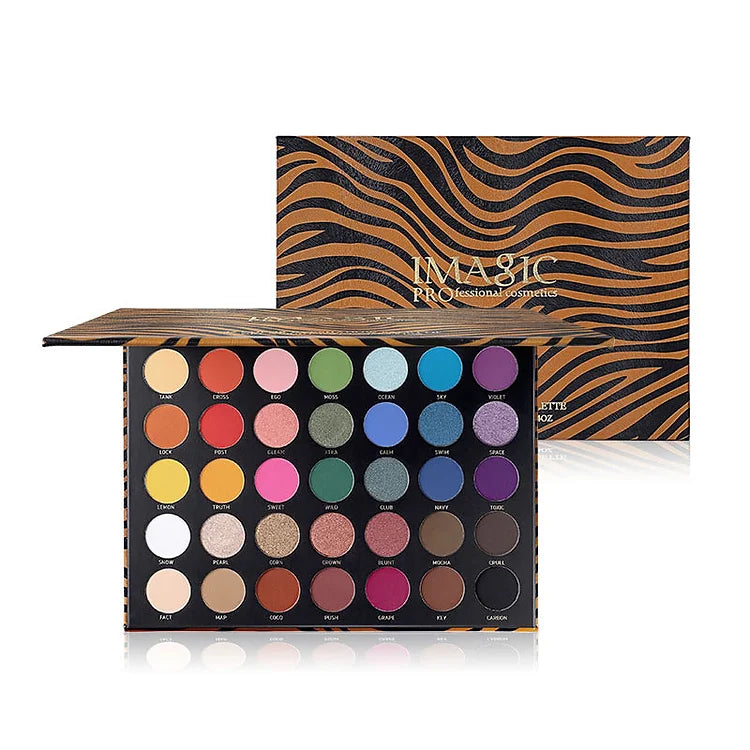 IMAGIC PROfessional Zebra Pattern 35 Colors Eyeshadow Palette