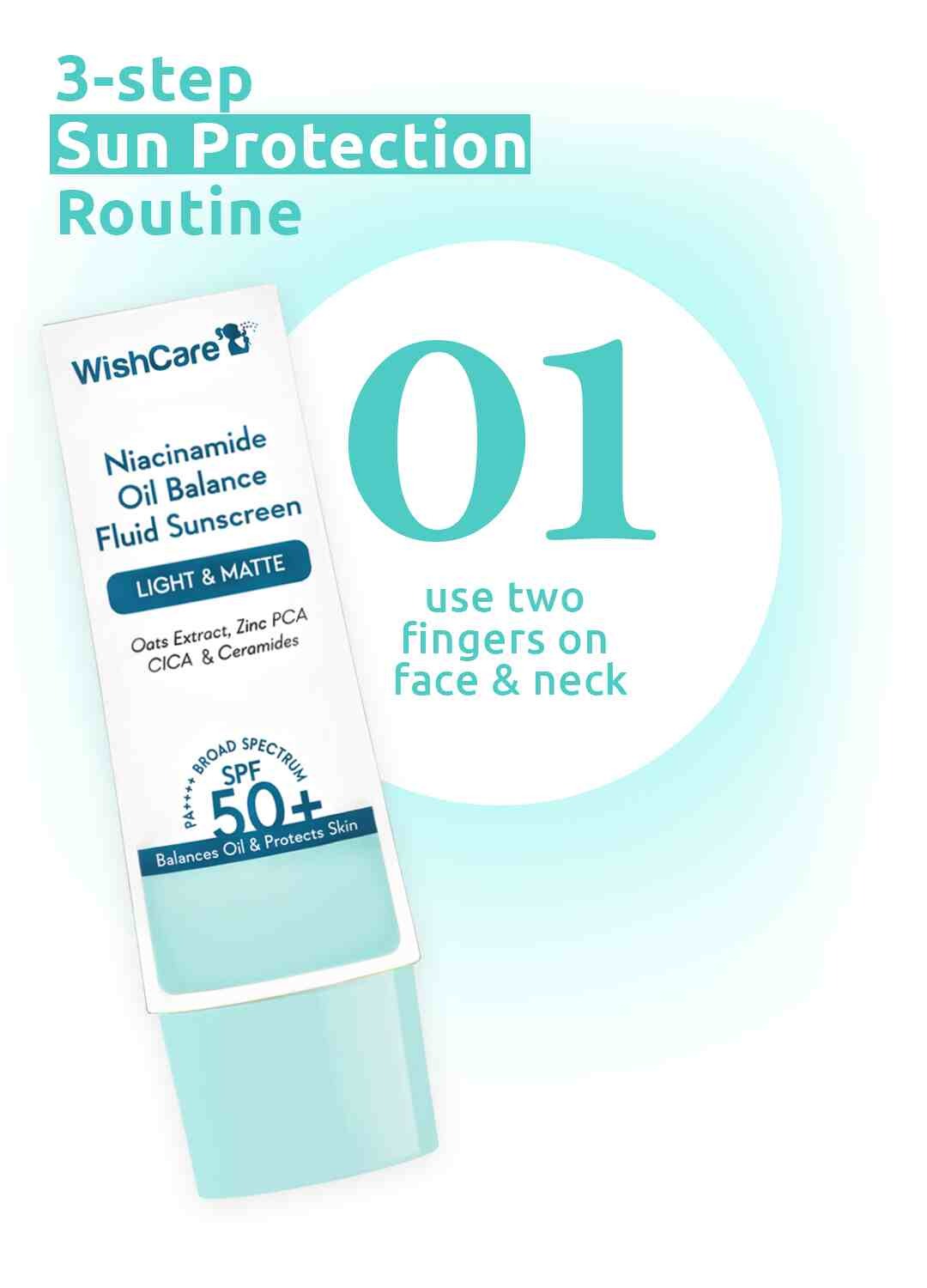 WishCare Niacinamide Oil Balance Fluid Sunscreen SPF50 PA++++ (50g)