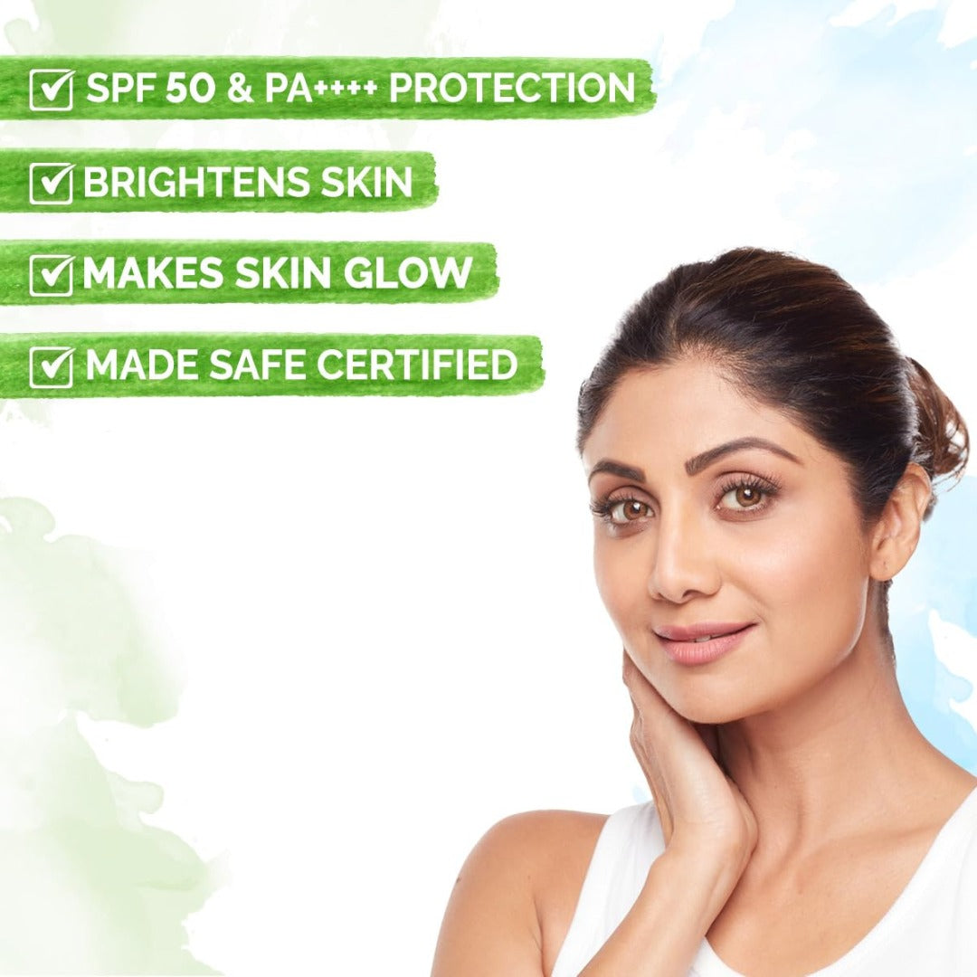 Mamaearth Vitamin C Daily Glow Sunscreen SPF50 (50g)