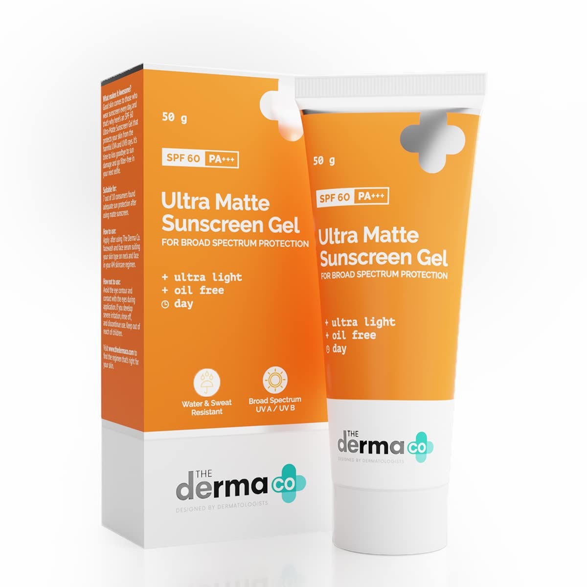 The Derma Co Ultra Matte Sunscreen Gel SPF 60 P+++ (50g)