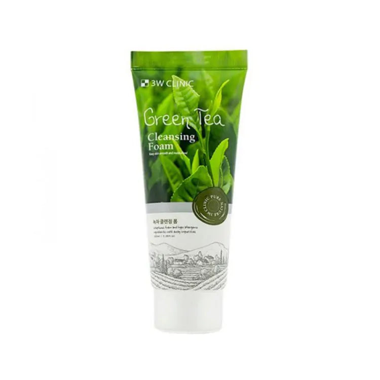 3W Clinic Green Tea Foam Cleansing (100ml)