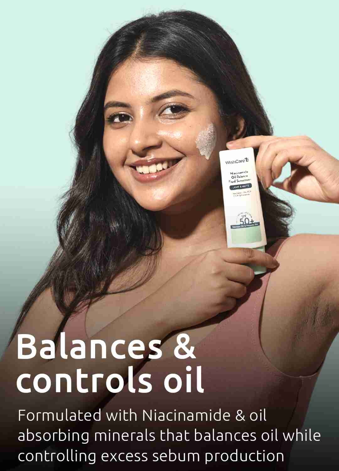 WishCare Niacinamide Oil Balance Fluid Sunscreen SPF50 PA++++ (50g)