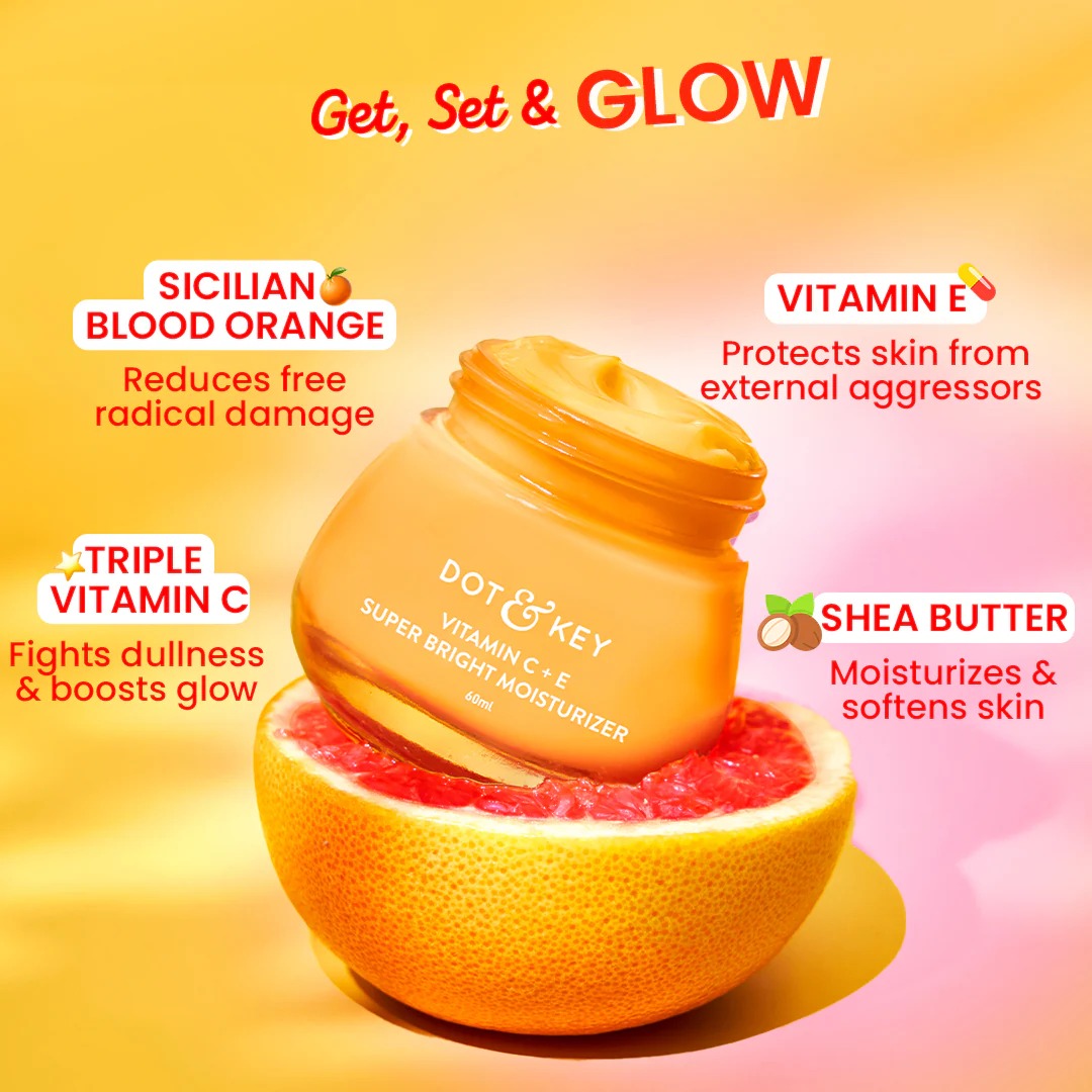 Dot & Key  Vitamin C + E Moisturizer for Glowing Skin (60ml)
