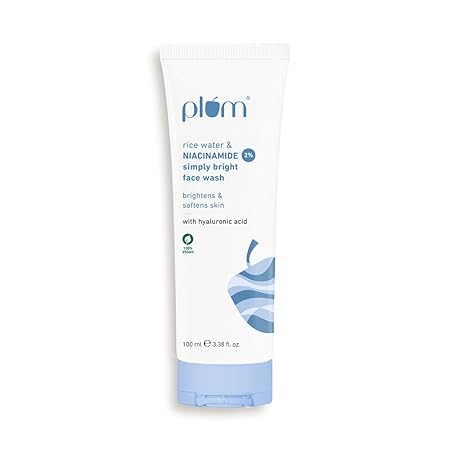 Plum 2% Niacinamide & Rice Water Simply Bright Face Wash (100ml)