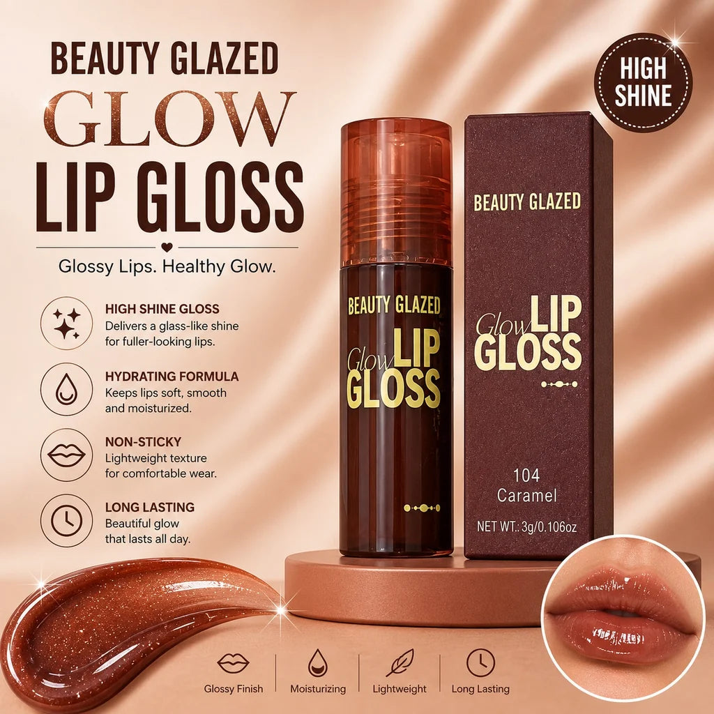 Beauty Glazed Glow Lip Gloss - 104 Caramel