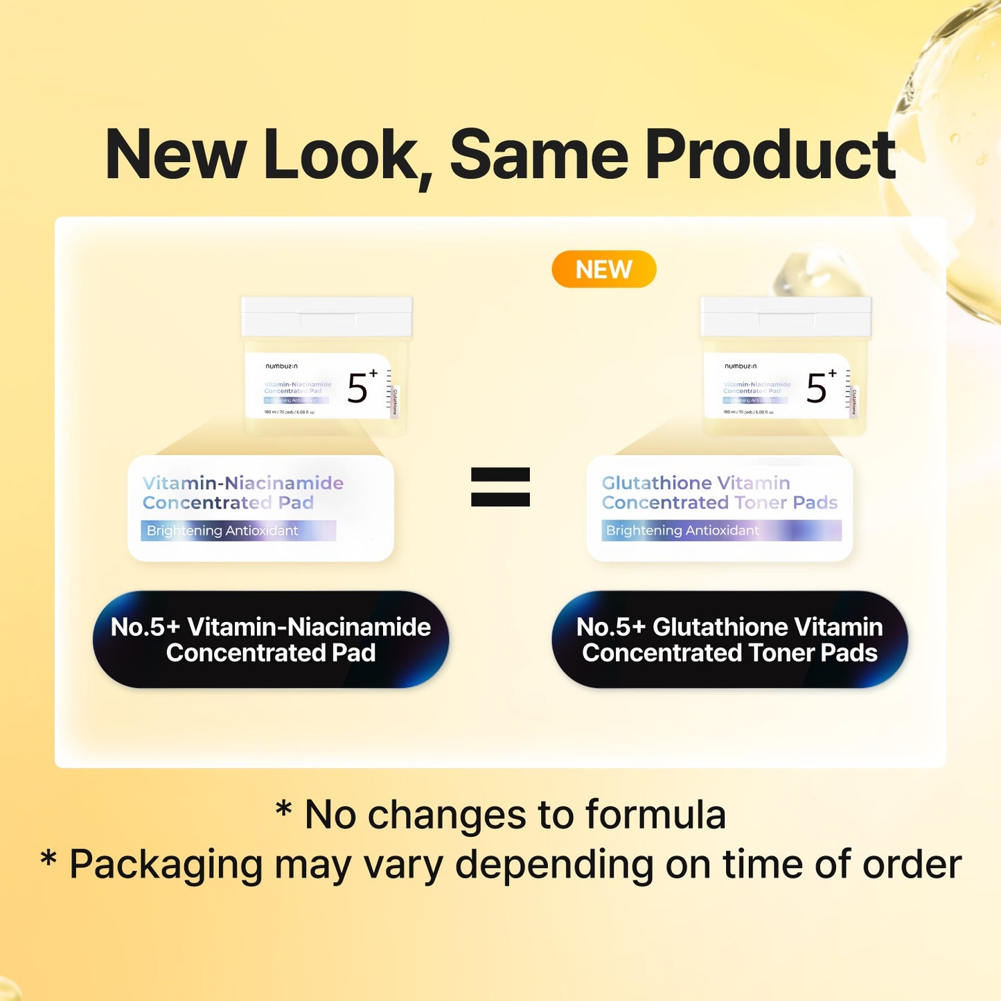 Numbuzin No. 5 Vitamin Niacinamide Concentrated Pad - 70 Pads