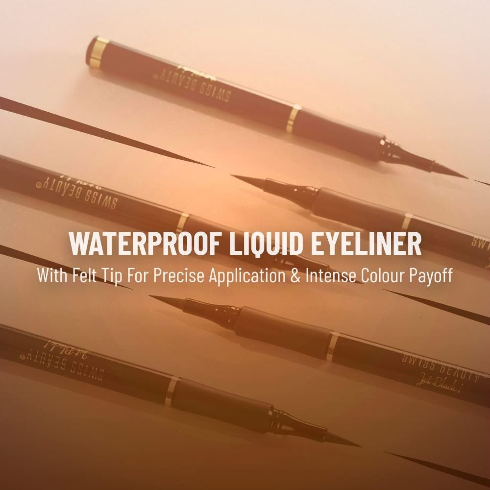 Swiss Beauty Jet Black Bold Felt Tip Eyeliner