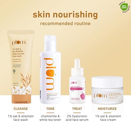 Plum 1% OAT and Allantoin Deep Nourish Facewash (100ml)