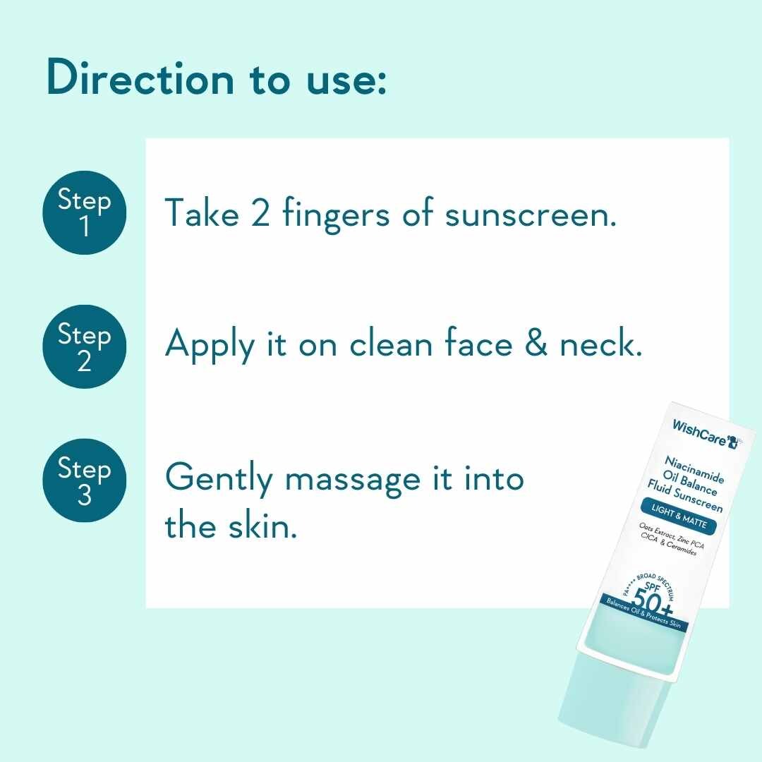 WishCare Niacinamide Oil Balance Fluid Sunscreen SPF50 PA++++ (50g)