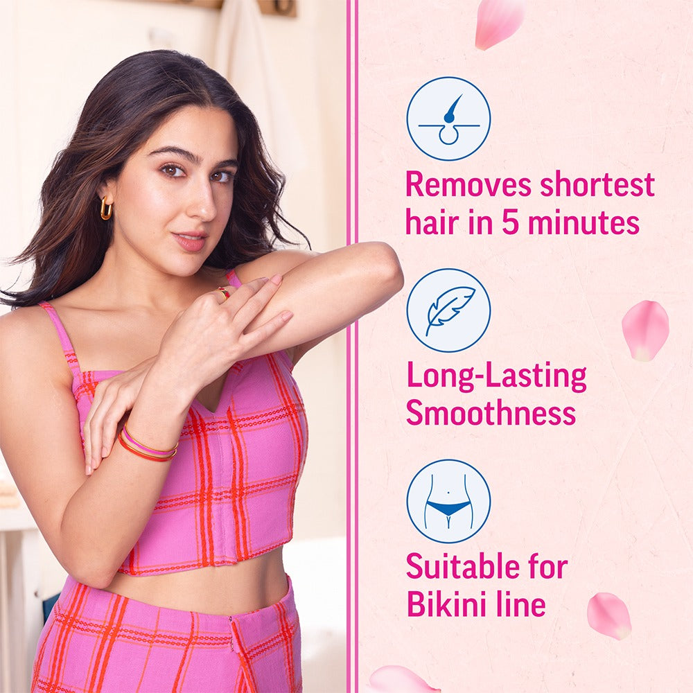 Veet Pure Organic Aloe Vera & Rose Extracts Hair Removal Cream (50gm)