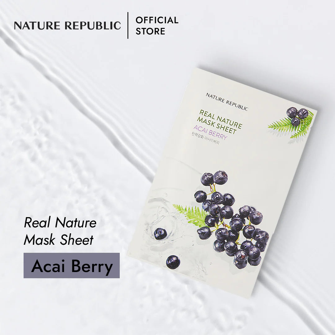 Nature Republic Real Nature Acai Berry Sheet Mask (23ml)