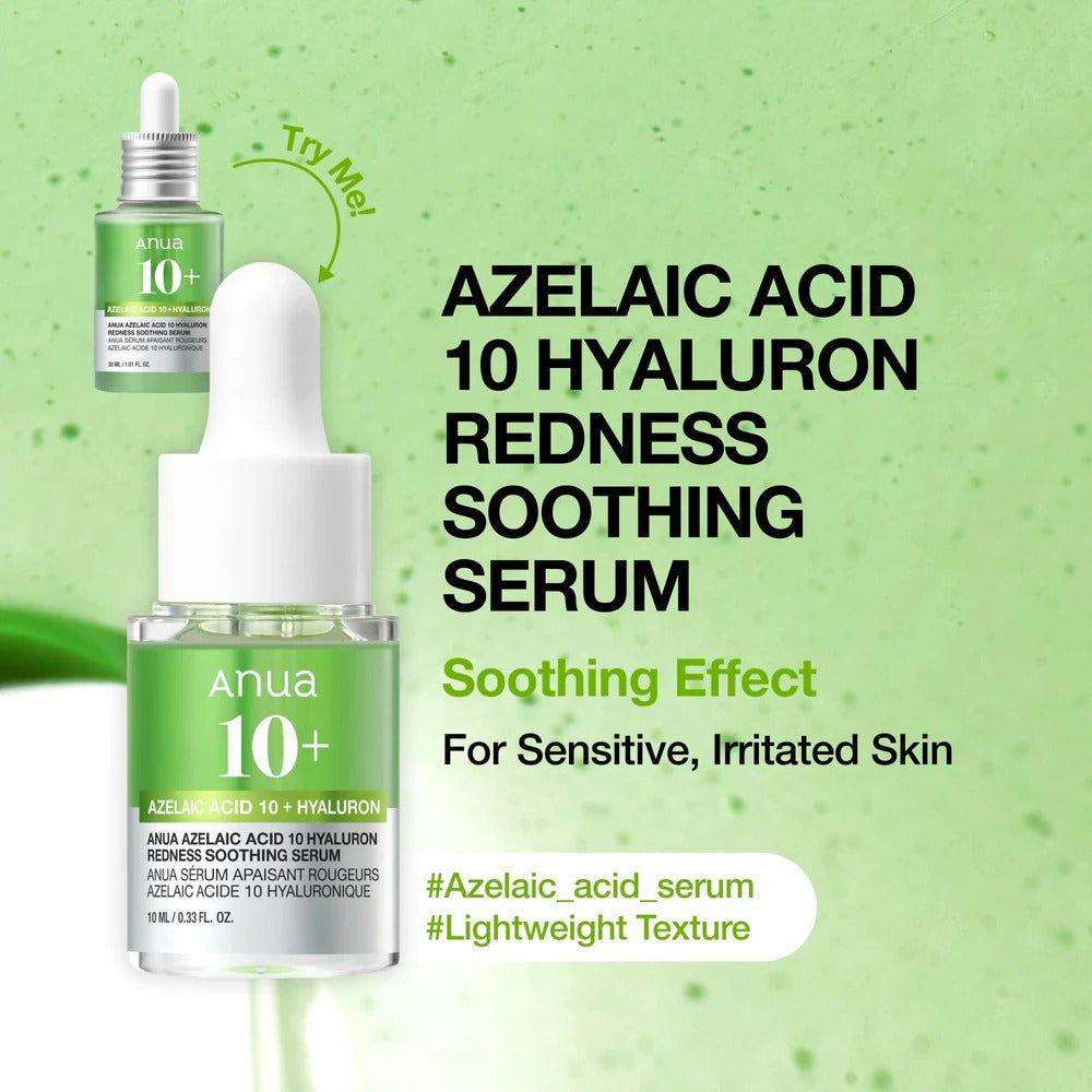 Anua - Azelaic Acid 10 Hyaluron Redness Soothing Serum (10ml)