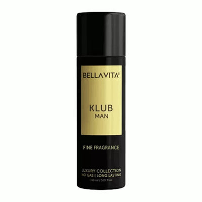 Bella Vita KLUB Man Fine Fragrance Luxury Body Spray 150ml can