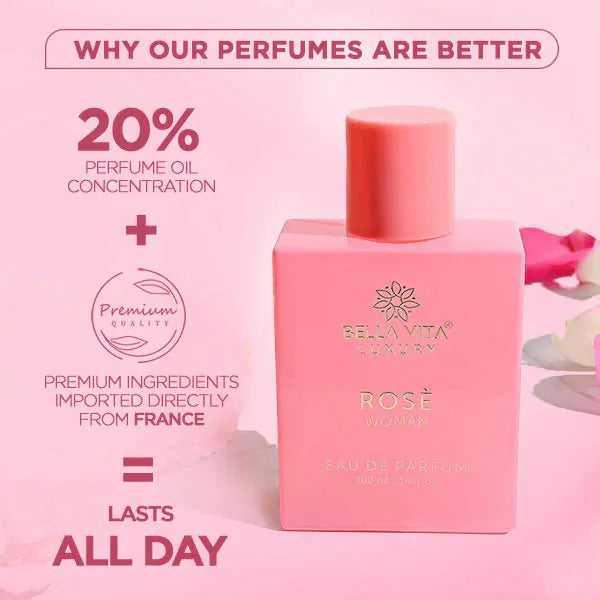 Bella Vita Rose Woman Perfume - Eau De Parfum (100ml)