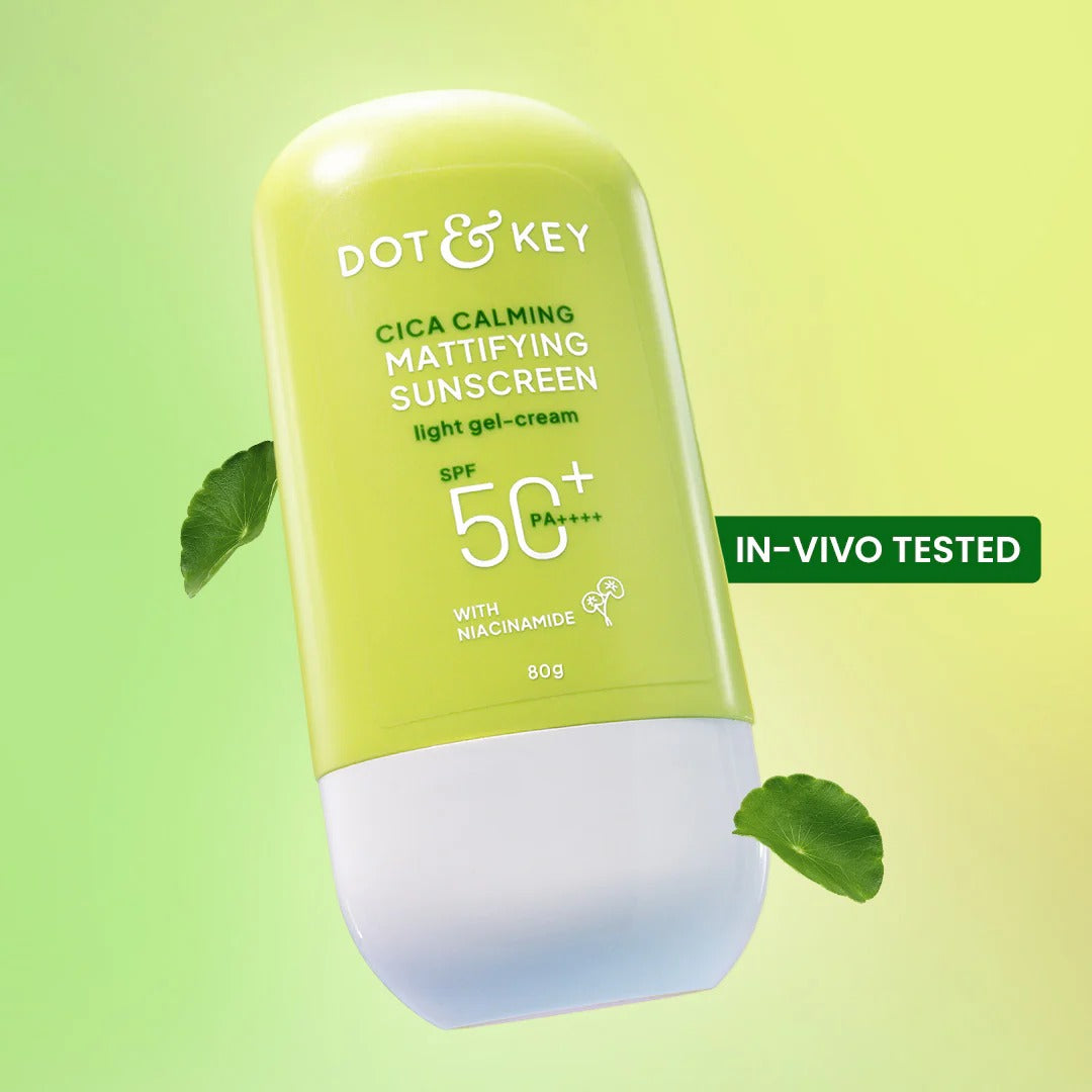 Dot & Key CICA Calming Mattifying Sunscreen SPF 50 PA++++  (80gm)