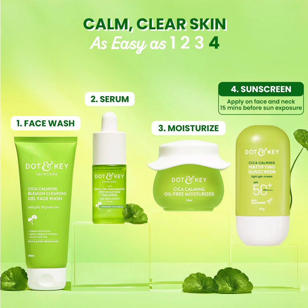 Dot & Key CICA Calming Mattifying Sunscreen SPF 50 PA++++  (80gm)