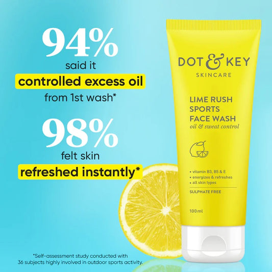 Dot & Key Lime Rush Sports Facewash (100ml)